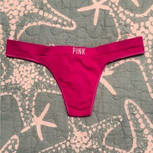 PINK Victorias Secret VINTAGE Pink Yoga Thong